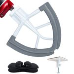 Flex Edge Beater for KitchenAid Mixer,4.5-5 Qt Tilt-Head Stand Mixer Accessories with Coated Metal Frame and Flexibale Silicone Edge Bowl Scraper