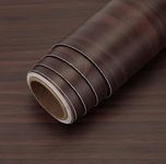 HOME13™ Wooden Wallpaper Peel and Stick Self Adheisve Removable Wood Grain Contact Paper Vinyl Decorative Wallpaper for Kitchen Desk Cabinets Shelf Drawers Liner (24 x 72 Inch, Dark Brown Wooden)