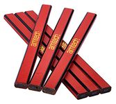 Amtech 6pc Hardwood Carpenter Pencil Set, Strong Flat-Body Design for Accurate Marking on Timber & Boards, Durable for Site Use, Perfect for Builders, Joiners & DIY Projects