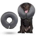 WONDAY Dog Cone for After Surgery, Pet Inflatable Collar Comfy Soft Dog Cone, Adjustable Protective Recovery Dog Collar for Wound Healing and Prevent from Biting & Scratching
