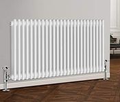 NRG 600 X 1190 mm Gloss White Horizontal Cast Iron Radiator Triple Panel