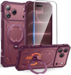 FNTCASE for iPhone 18 Pro Max/ 17 Pro Max Case with 360 Spin Magnetic Stand