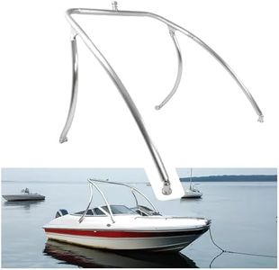 WUTIST Universal Durable Wakeboard Tower Fit for Most Boats from 62"-103" Wide Silvery Aluminium Boat Wake Tower Polishing&Oxidation