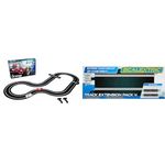 Scalextric C1368 Le Mans Sports Cars Set - Exclusive to Amazon & C8526 Track Extension Pack 4 - Straights 1:32 Scale Accessory, Black
