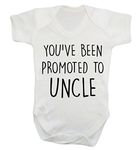 You've Been Promoted to Uncle! Baby Vest Bodysuit Babygrow White