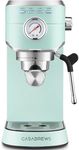 CASABREWS Espresso Machine 20 Bar, Cappuccino Machine with Milk Frother Steam Wand, Stainless Steel Espresso Maker for Home, Espresso Coffee Machine with 34oz Removable Water Tank, Pastel Green