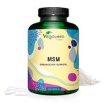 Vegavero MSM Capsules | 2000 mg | Distilled Organic Sulphur | NO Additives & Non-GMO | Lab-Tested Methylsulfonylmethane MSM Supplements | 365 Capsules | Vegan