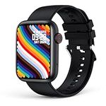 Smart Watch for Men Women with Bluetooth Call Answer/Dail,1.85'' HD Full Touch Screen Fitness Tracker, Smartwatch with Heart Rate Blood Oxygen Sleep Monitor for Android and iPhone Black