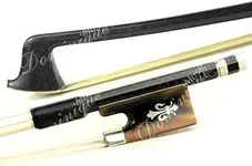 D Z Strad Violin Bow - Model 601 - Carbon Fiber Bow with Ox Horn Fleur-de-Lis Frog - 4/4 Full Size