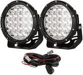 BANSIT 7 inch Driving Light 2PCS 210W LED spotlights 4x4 for Cars Off-Road Round Fog Work Lamps 12V 24V