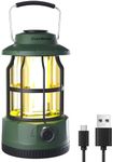 EverBrite LED Camping Lantern, USB C Rechargeable Lantern with Stepless Dimming, Vintage Portable Camping Lights & Lanterns, Lanterns for Power Outages, Hurricane, Emergency, Fishing, Home and More