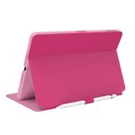 Speck Balance Folio Case for iPad 10.2 Inch (2019-2021) - Drop & Camera Protection, Slim Multi Range Stand, Apple Pencil Holder - Digital Pink/Blossom Pink