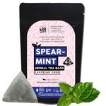 the tea trove Organic Spearmint Tea Bags - 40 Eco-Friendly Tea Bags (Pack Of 1), 0.05 Kg