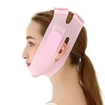 M1TECH Silicone V Face Mask, Face Lift Up Belt for Facial Slimming, Chin & Cheek Slimming Bandage Mask, Double Chin Fat Reducer, Skin Tightening for Women & Men (B)