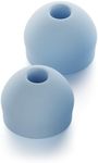 CURVD Earplug XXS Tips Replacement Set, Noise Reduction Replacements Soft Flexible Silicone Eartips for Earplugs, Earphones & Earbuds (Blue)