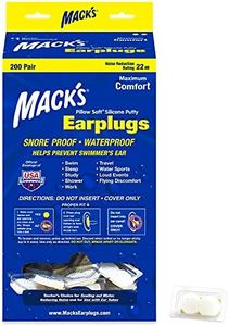 Mack's Pillow Soft Silicone Earplugs - 200 Pair Dispenser - The Original Moldable Silicone Putty Ear Plugs for Sleeping, Snoring, Swimming, Travel, Concerts and Studying | Made in USA