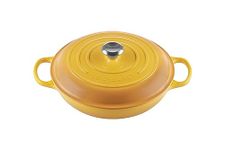 Le Creuset Signature Enamelled Cast Iron Shallow Casserole Dish with Lid, 30 cm, 3.2 litres, Nectar, 21180306724430