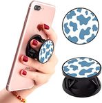 Ufbara 2 Pack Phone Stand Holder Finger Expanding Kickstand Hand Grip Widely Compatible with Almost All Phones Cases (Blue Cow Pattern)