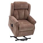 Elite Care Alabama dual motor rise and recliner fabric lift chair - Choice of Colours (Brown)