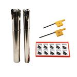 GBJ Fast Feed End Mill Holders 90 Degree Indexable End Mill Tool Holder EXN03R C15-16-160 EXN03R C20-21-160 with Fast Feed Milling Inserts LNMU0303 Carbide Inserts