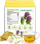 Soilmount Wild Organic Self-Heal Tea | Prunella vulgaris | Caffeine-Free Herbal Tea | 18 Tea Bags