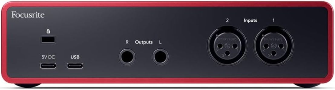 Focusrite Scarlett 2i2 4th Gen USB Audio Interface – 2-In, 2-Out