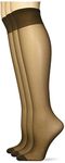 Berkshire Women's Day Sheer Knee High with Reinforced Toe-3 Pack, French Coffee, 8.5-11