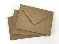 Accuprints Brown Envelopes Pack of 25 (5 x 7) inches | Unique design Texture Hand made Brown envelopes for wedding/party/office use/gift | Complimentary silver stickers