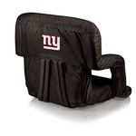 NFL York Giants Portable Ventura Reclining Stadium Seat, Black