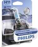 Philips WhiteVision ultra H11 car headlight bulb, single blister