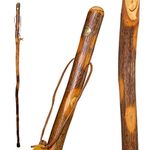 Brazos Rustic Wood Walking Stick, Hickory, Traditional Style Handle, for Men & Women, Made in The USA, 41"