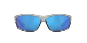 Costa Del Mar Men's Saltbreak Sunglasses, Silver/Grey Blue Mirrored Polarized 580g, 65 mm