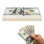 Prop Money - 120 Sheets 100 $, Play Money Dollar Notes Full Size, Dollar Notes, Play Money for Children Shop, Play Money Children for Maths, Counting and Currency Skills