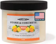 CLARK’S Natural Stone Wax - Seal and Protect Soapstone, Slate and Concrete with Carnauba and Beeswax - Use on Kitchen and Bath Countertops - Enriched with Lemon and Orange Extract, Large 32oz