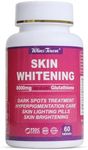 L-Glutathione Skin Whitening Pills - 8000mg, Skin Lightening Supplement, Whitening, Antioxidant, Anti-Aging, 60 Tablets