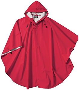 Charles River Apparel Men's Pacific Rain Poncho, Red, One Size