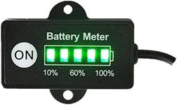 Best Gold Supplier 12V Battery Meter Lead-Acid Battery Indicator for Motorcycle Golf Carts Car Marine ATV with 5 Segments LED Indicator