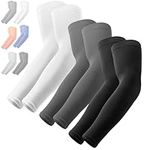 OutdoorEssentials UV Sun Protection Compression Arm Sleeves - Tattoo Cover Up - Cooling Athletic Sports Sleeve for Football