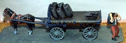 OO Scale Model (1/76th) Scale Model Kit Horse drawn Coal Cart This item is NOT a TOY - Please Read Full Product Description.