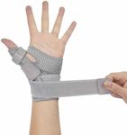 Thumb Spica Support Strap,Ideal for De Quervains Tenosynovitis Brace, Arthritis, Thumb Stabilizer Brace for Men and Women(Grey)