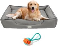 Paramount Essentials Dog Bed & Dog Toy | Waterproof Raised Dog Bed, Removable & Machine Washable Cover | Non-Slip Bottom With Easy Pet Hair Removal Suitable for Orthopaedic Dogs & Pets (Large)