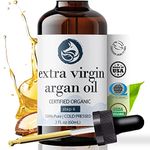 Foxbrim Organic Argan Oil For Hair, Face, Skin And Nails - 100% Pure Certified Organic Argan Oil