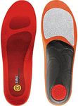 Sidas Unisex Winter 3Feet Insulated Cushioned Skiing Insoles with EVA Pad for Arch Support, Low-Arched Feet, X-Large (45-47), Orange