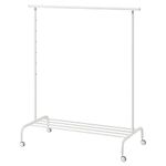 Ikea Rigga Alloy Steel Clothes Rack (White), 68.9 X 208 X 43.7 CM
