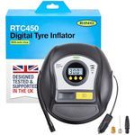 RING TYREINFLATE 450 Digital Tyre Inflator Air Compressor With Auto-Stop functionality - Measures in PSI, BAR & kPA