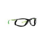 3M Safety Glasses, Solus CCS Series, ANSI Z87, Scotchgard Anti-Fog Coating, Clear Lens, Corded Ear Plug Control System, Removable Foam Gasket, SCCS01SGAF-GRN-F