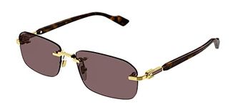 Gucci GG1221S Gold/Brown 56/16/140 men Sunglasses