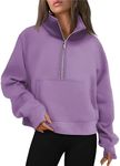 AUTOMET Womens Sweatshirts Half Zip