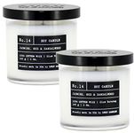 Lulu Candles | Jasmine, Oud & Sandalwood | Proudly Made in The USA | Highly Scented & Long Lasting Soy Candles - 2 Pack - 6 Oz.