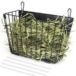 Rabbit Hay Feeder - Guinea Pig Hay Feeder - X-Large Metal Frame Bunny Hay Feeder, 9.7x4.7x6.6 inch Guinea Pig Hay Holder for Bunny, Guinea Pigs, Chinchillas, Small Animals (1 Pack)